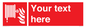 FV7334: Custom Fire hose reel Sign