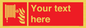 FV7334: Custom Fire hose reel Sign