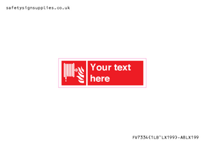 FV7334: Custom Fire hose reel Sign