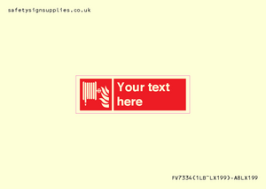 FV7334: Custom Fire hose reel Sign