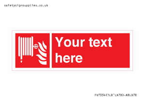 FV7334: Custom Fire hose reel Sign