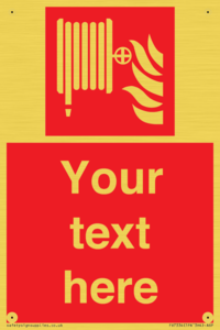 FV7334: Custom Fire hose reel Sign