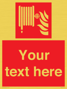 FV7334: Custom Fire hose reel Sign