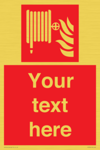 FV7334: Custom Fire hose reel Sign
