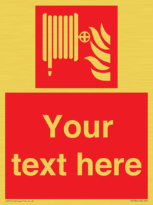 FV7334: Custom Fire hose reel Sign