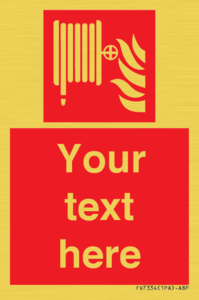 FV7334: Custom Fire hose reel Sign