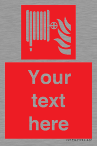 FV7334: Custom Fire hose reel Sign