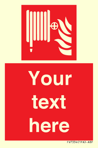 FV7334: Custom Fire hose reel Sign