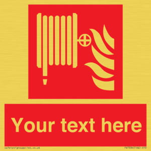 FV7334: Custom Fire hose reel Sign