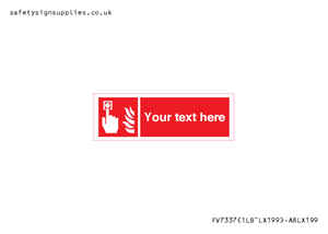 FV7337: Custom Fire Alarm call point