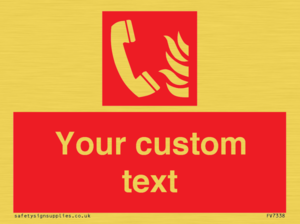 FV7338: Custom Fire Emergency telephone