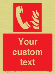 FV7338: Custom Fire Emergency telephone