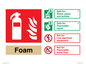 FZ15946: Foam Fire Extinguisher Identification Sign