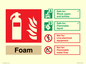 FZ15946: Foam Fire Extinguisher Identification Sign