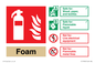 FZ15946: Foam Fire Extinguisher Identification Sign