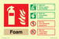 FZ15946: Foam Fire Extinguisher Identification Sign