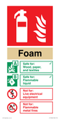 FZ15946: Foam Fire Extinguisher Identification Sign