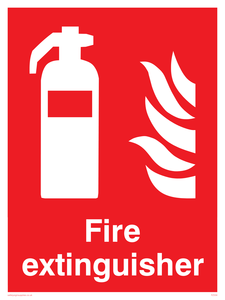 FZ334: Fire extinguisher sign