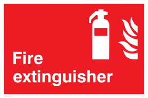 FZ334: Fire extinguisher sign