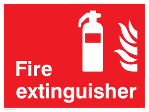 FZ334: Fire extinguisher sign