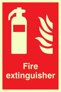 FZ334: Fire extinguisher sign