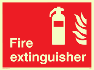 FZ334: Fire extinguisher sign