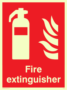 FZ334: Fire extinguisher sign