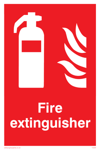 FZ334: Fire extinguisher sign