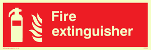 FZ334: Fire extinguisher sign