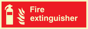 FZ334: Fire extinguisher sign