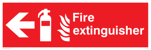 FZ335: Fire extinguisher left sign