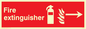 FZ336: Fire extinguisher right sign