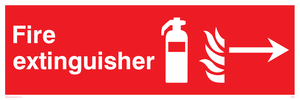 FZ336: Fire extinguisher right sign