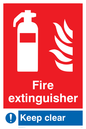 FZ337: Fire extinguisher keep clear