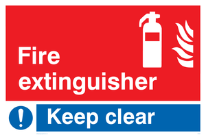 FZ337: Fire extinguisher keep clear