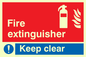 FZ337: Fire extinguisher keep clear