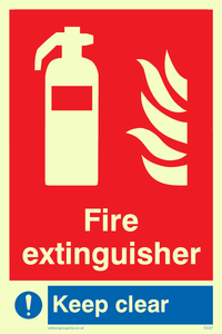 FZ337: Fire extinguisher keep clear