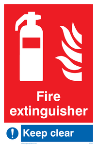 FZ337: Fire extinguisher keep clear