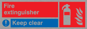 FZ337: Fire extinguisher keep clear