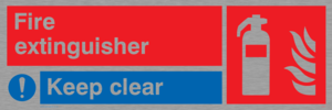FZ337: Fire extinguisher keep clear