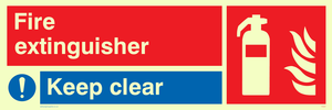 FZ337: Fire extinguisher keep clear