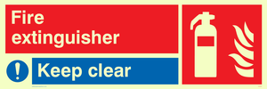FZ337: Fire extinguisher keep clear
