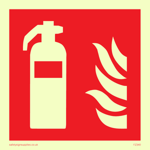 FZ340: Fire extinguisher symbol