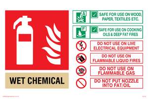 FZ372: This Extinguisher Contains Wet Chemical Instructions For Use