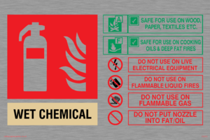 FZ372: This Extinguisher Contains Wet Chemical Instructions For Use