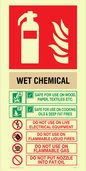 FZ372: This Extinguisher Contains Wet Chemical Instructions For Use