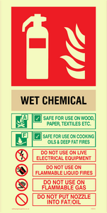 FZ372: This Extinguisher Contains Wet Chemical Instructions For Use