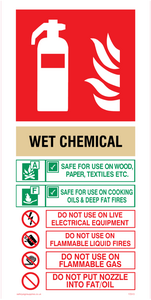 FZ372: This Extinguisher Contains Wet Chemical Instructions For Use
