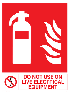 FZ375: do not use on live electrical equipment