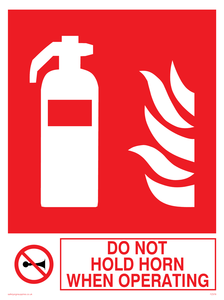 FZ376: do not hold horn when operating